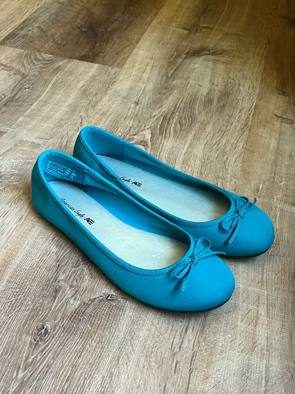 American Eagle Outfitters Turquoise Ballet Flats